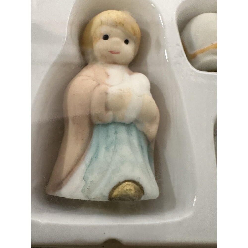 Vintage Mini Nativity Set Of 11 Trim Trends Seasonal Specialities Company 1994 - Picture 6 of 11
